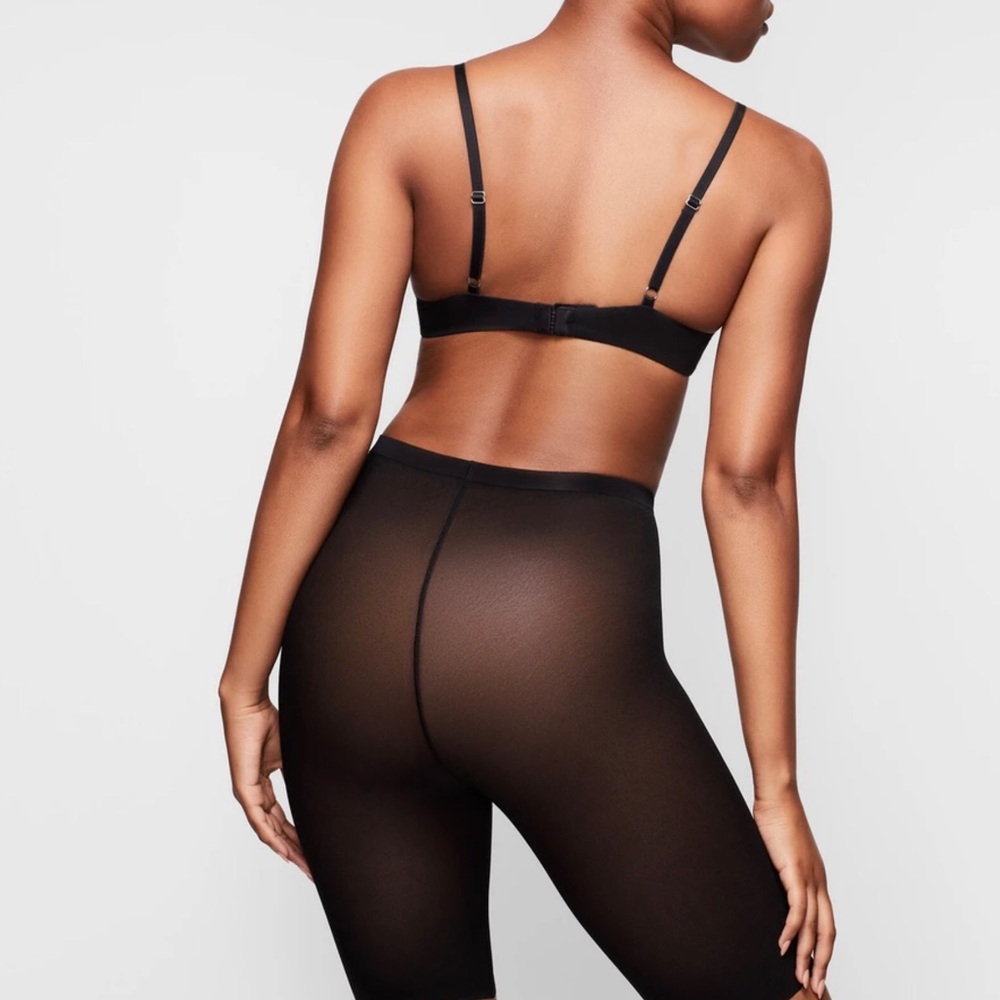 SKIMS Black Sheer Sculpt Shorts